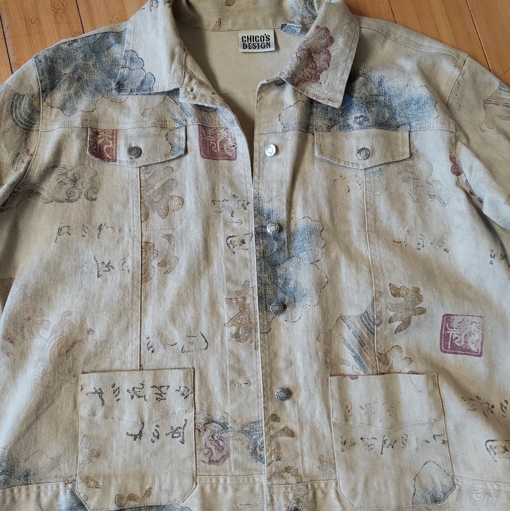 Chico resort western vibe jacket sz3 xl